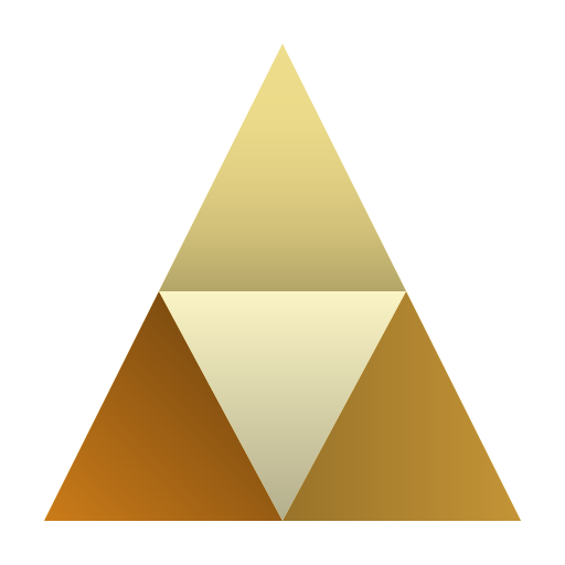 trójkąty Generic Flat Gradient ikona