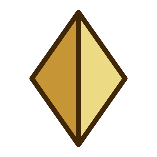 ダイヤモンド Generic Outline Color icon