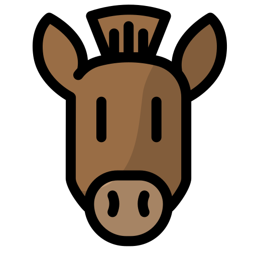 馬 Generic Outline Color icon