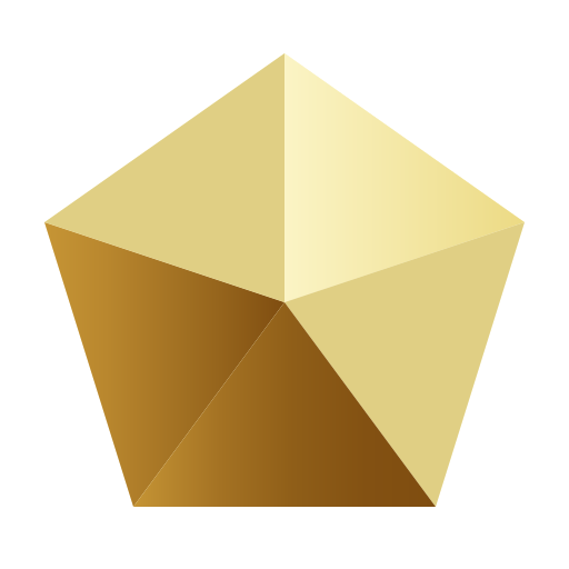 五角形の輪郭 Generic Flat Gradient icon