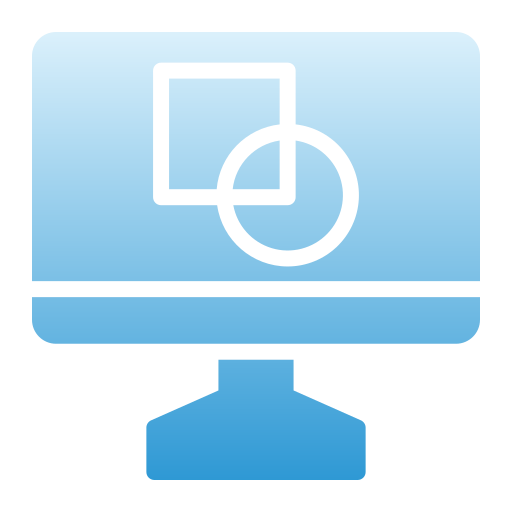 gráfico de computadora Generic Flat Gradient icono