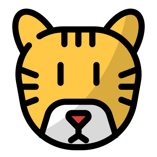 tigre Generic Outline Color icono
