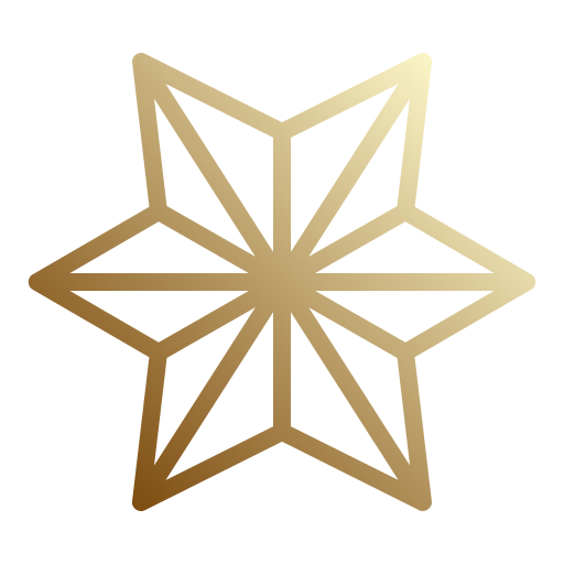 ヘキサグラム Generic Gradient icon