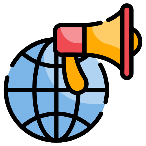 Global marketing Generic Outline Color icon