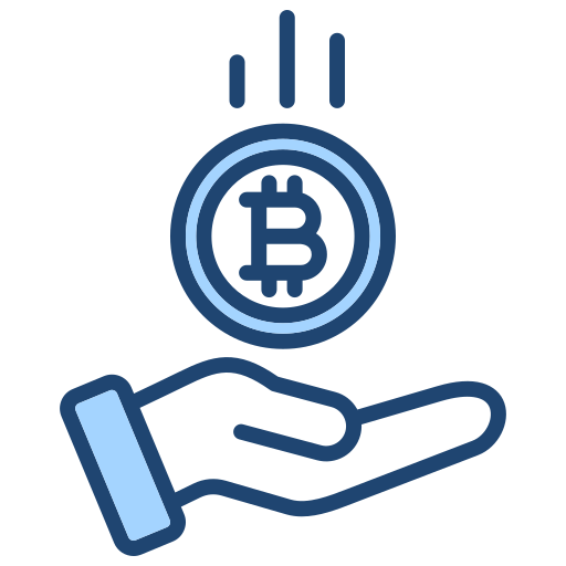 bitcoin accettato Generic Blue icona