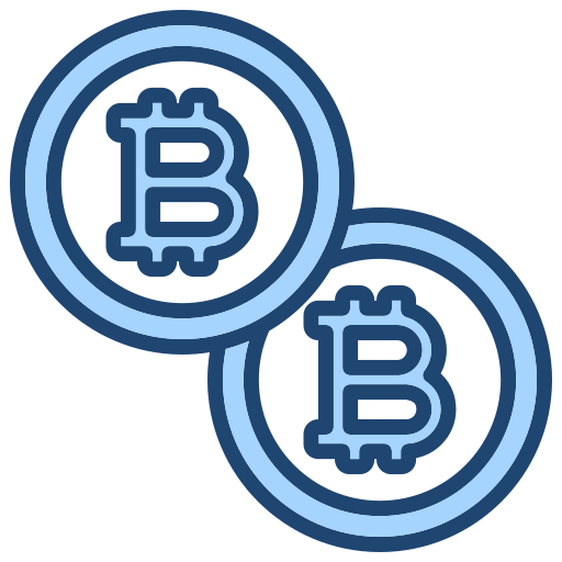 Bitcoins Generic Blue icon
