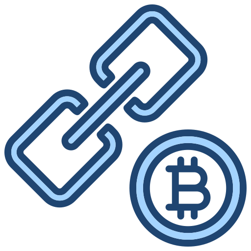 Chain Generic Blue icon