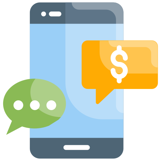 mobiel chatten Generic Flat icoon