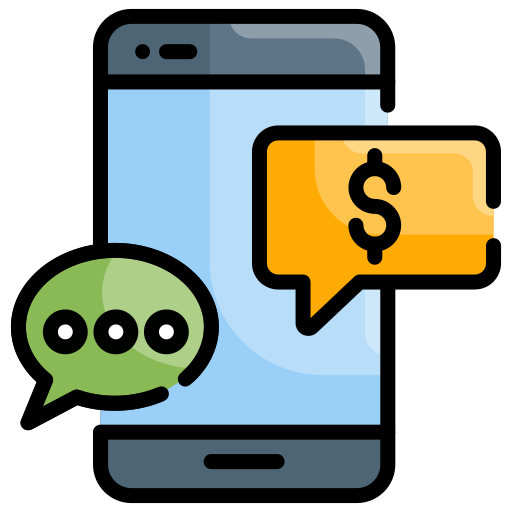 Mobile chat Generic Outline Color icon