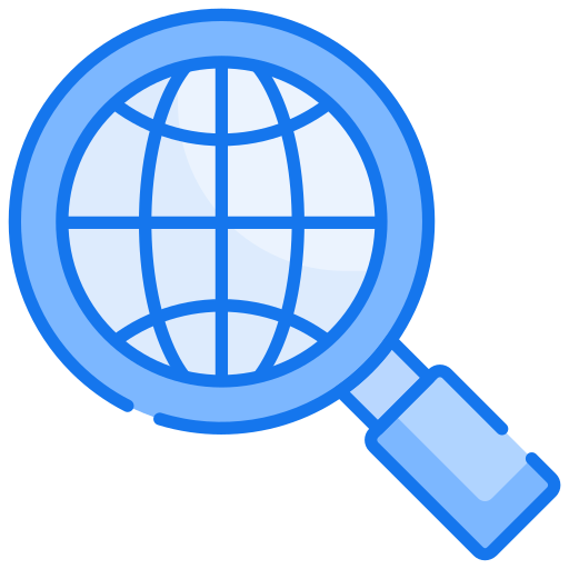 recherche mondiale Generic Blue Icône