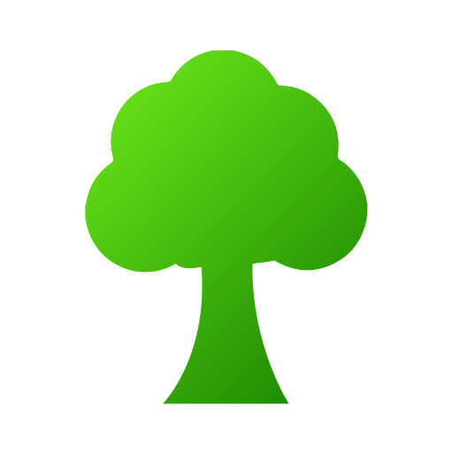 Árbol Generic Flat Gradient icono