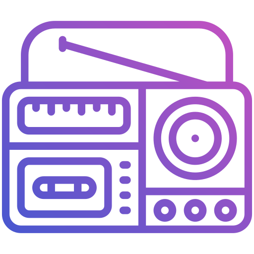 ラジオテープ Generic Gradient icon