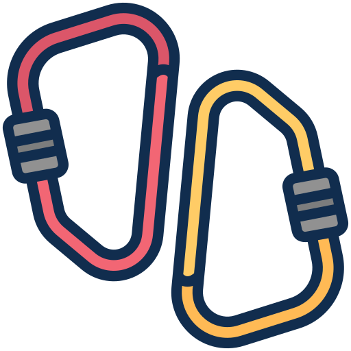 Carabiner Generic Outline Color icon
