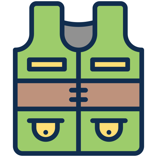 Fishing vest Generic Outline Color icon