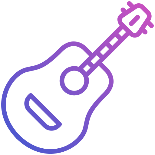 gitara akustyczna Generic Gradient ikona