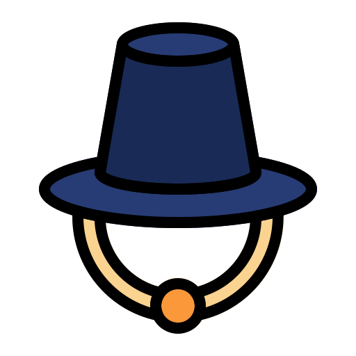 sombrero tradicional Generic Outline Color icono