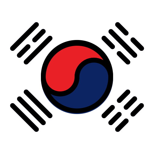 korea południowa Generic Outline Color ikona