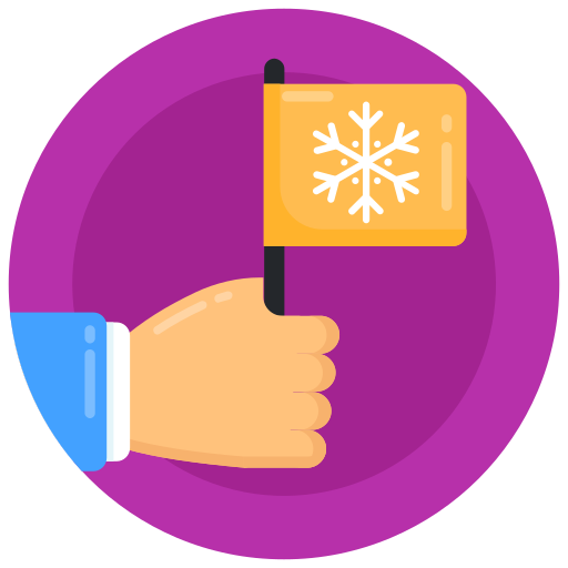 sneeuwvlok Generic Circular icoon