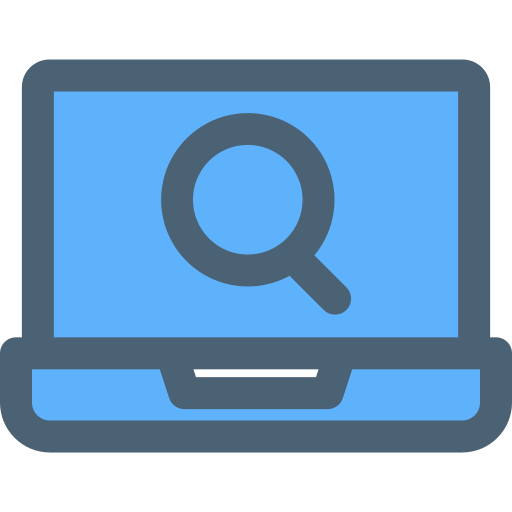 Search engine Generic Blue icon