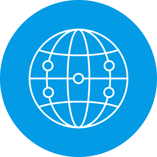 réseau de globes Generic Circular Icône