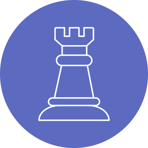pezzo degli scacchi Generic Circular icona