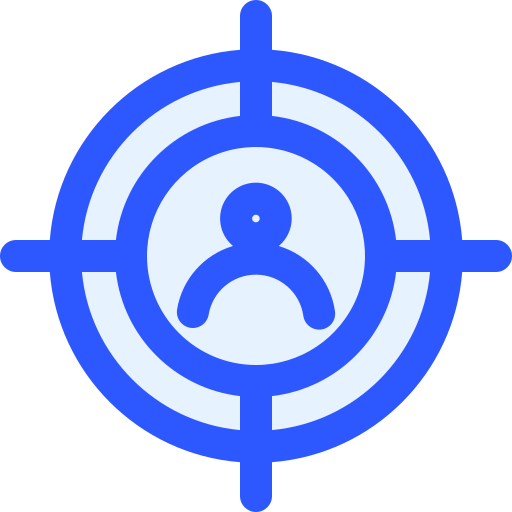 Target audience Generic Blue icon