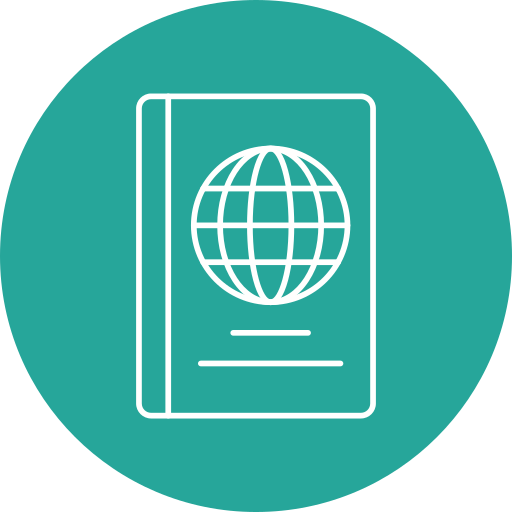 パスポート Generic Circular icon