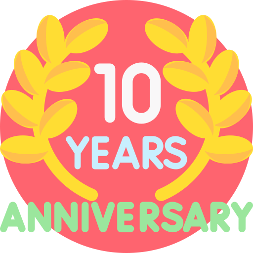 anniversario Detailed Flat Circular Flat icona