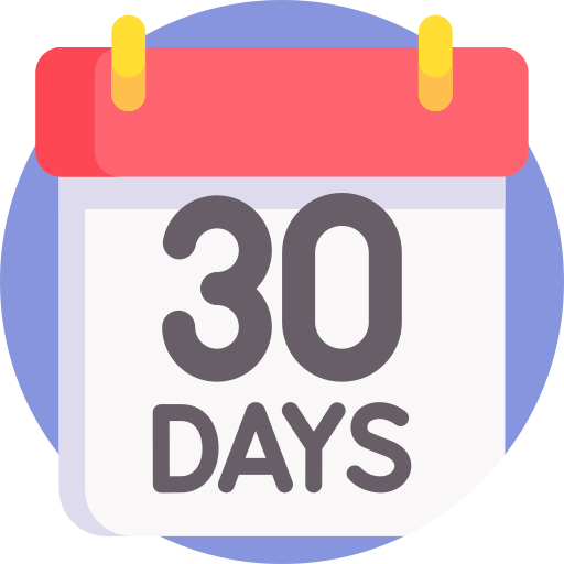 30 giorni Detailed Flat Circular Flat icona