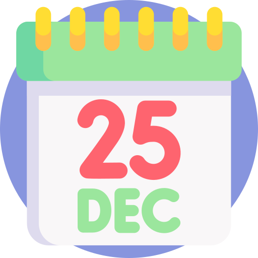 December Detailed Flat Circular Flat icon