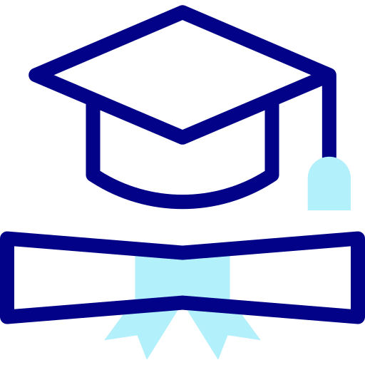 czapka dyplomowa Detailed Mixed Lineal color ikona