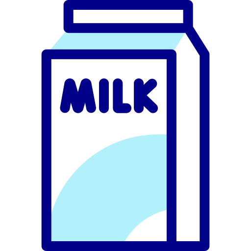 du lait Detailed Mixed Lineal color Icône