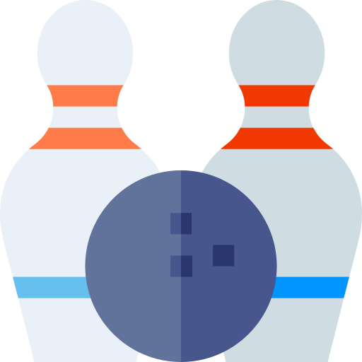 boule de bowling Basic Straight Flat Icône