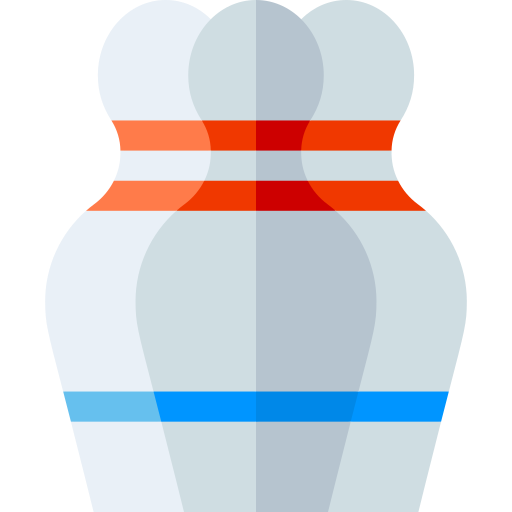 Bowling pin Basic Straight Flat icon