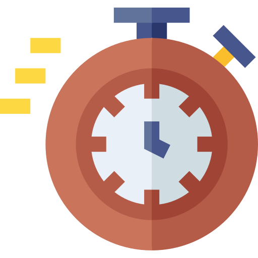 Stopwatch Basic Straight Flat icon