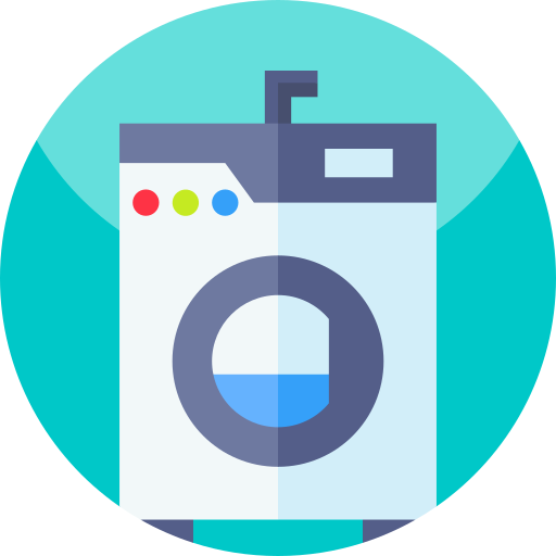 Washing machine Geometric Flat Circular Flat icon
