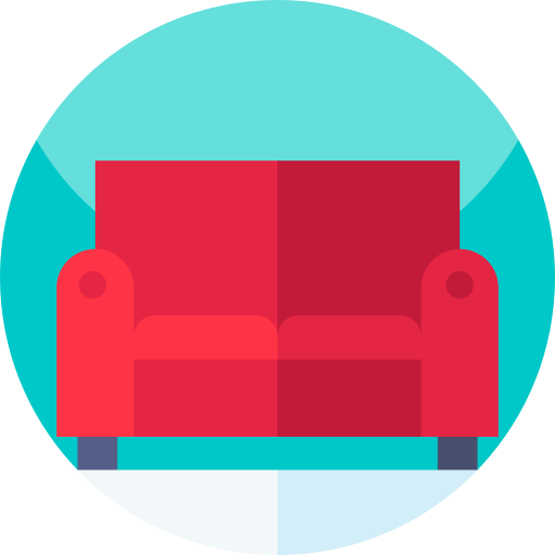 Sofa Geometric Flat Circular Flat icon