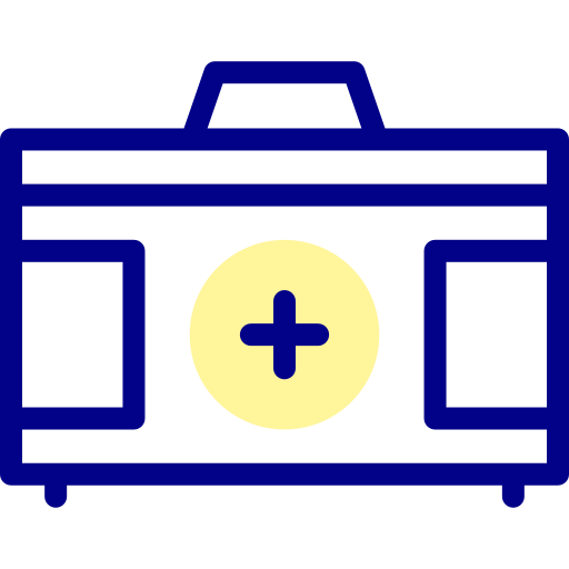 メディカルボックス Detailed Mixed Lineal color icon