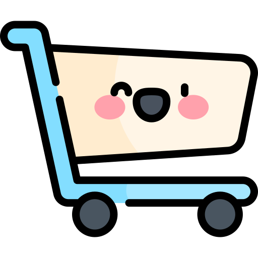 Shopping cart Kawaii Lineal color icon
