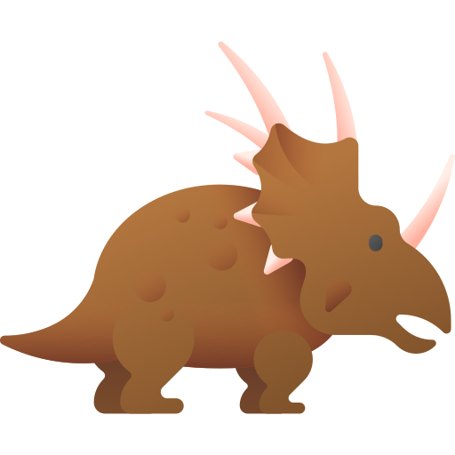 styracosaurus 3D Color icoon