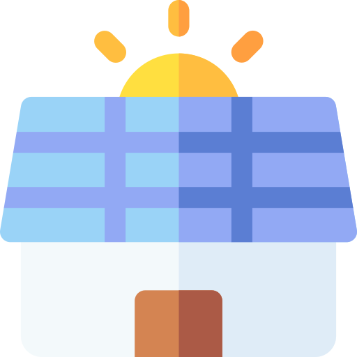 panel słoneczny Basic Rounded Flat ikona