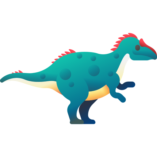 allosaurus 3D Color icon
