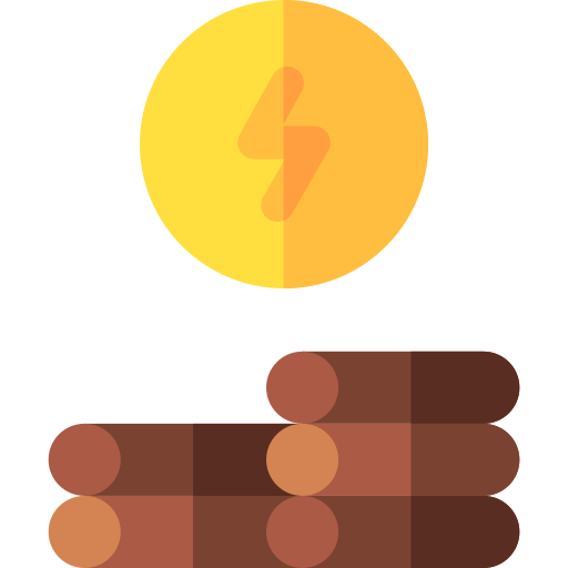 バイオマス Basic Rounded Flat icon