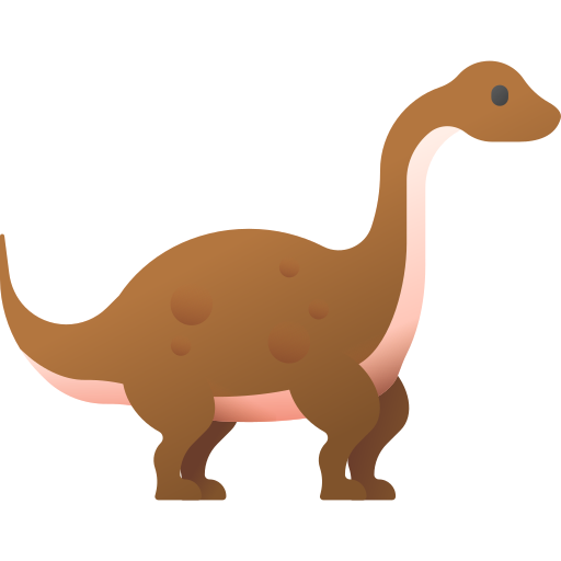 brontozaur 3D Color ikona