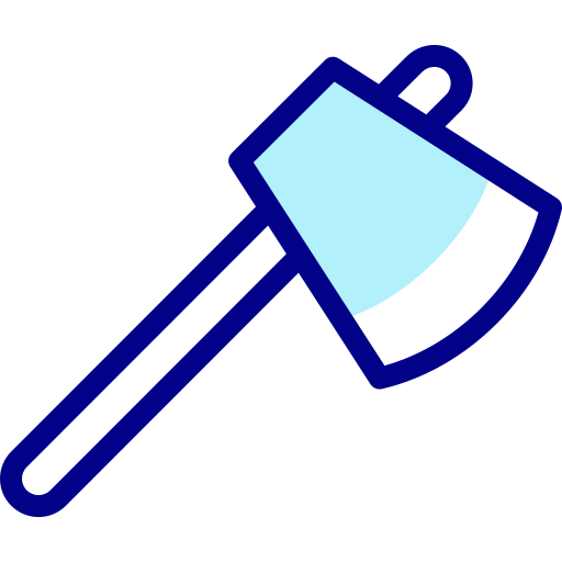 斧 Detailed Mixed Lineal color icon