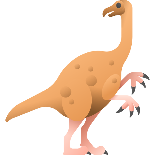 therizinosaurus 3D Color icoon