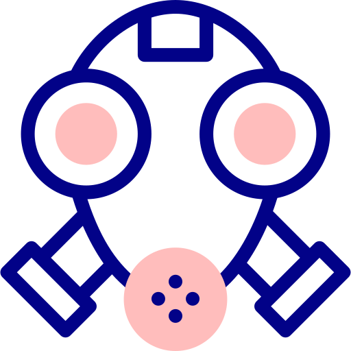 maschera antigas Detailed Mixed Lineal color icona