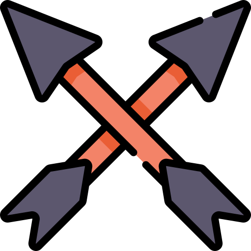 flechas Kawaii Lineal color icono