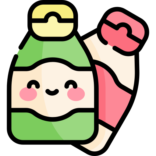 Sauces Kawaii Lineal color icon