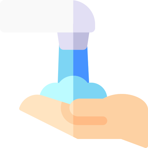 Hand washing Basic Rounded Flat icon